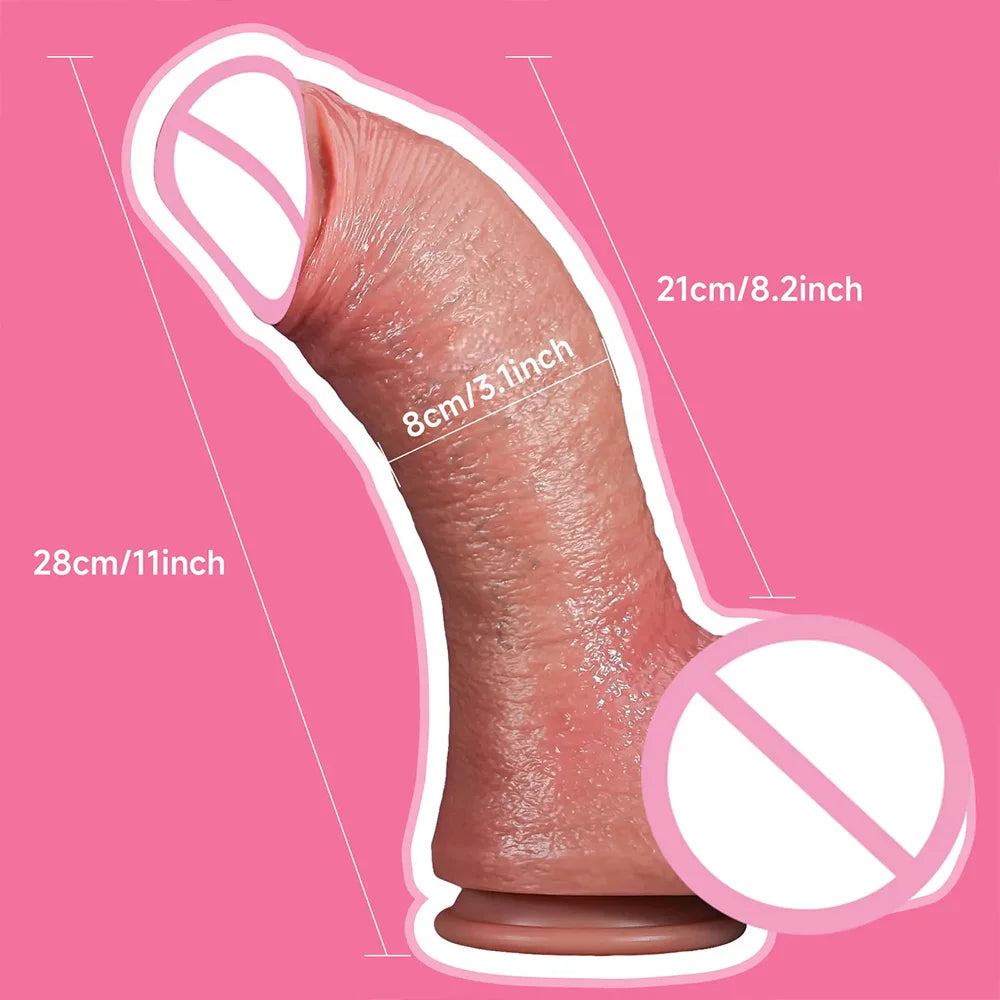 Soft Huge Dildo Realistic Penis Double Penetration Anal Plug Female Vagina Masturbation Sex Toys Adult For Women Men Big Dick 18