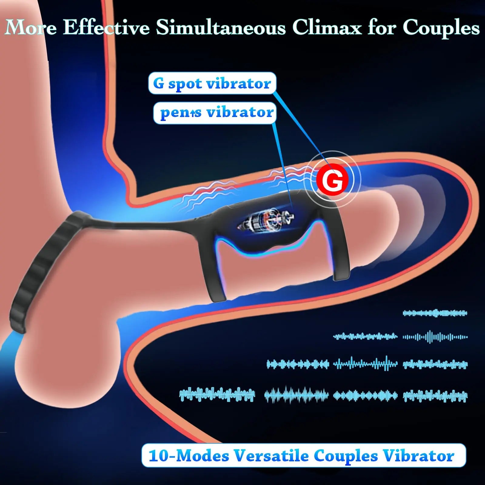 HESEKS Sex Toys For Men Penis Ring Testicles Vibrator Ejaculation Delay Enlargement Penis Adult Goods Intimate For Men  Couples