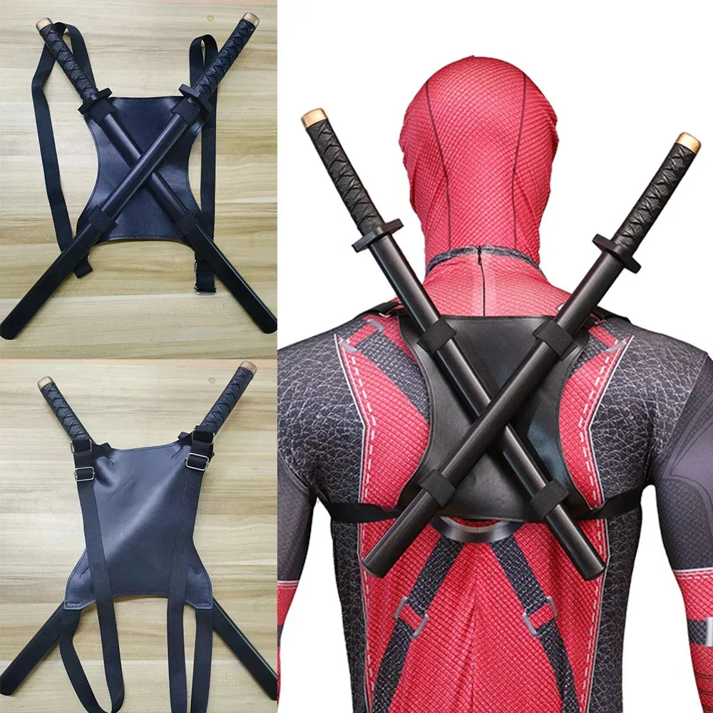 Deadpool Costume Accessories Belt Swords Blades Pistol Holster Superhero Cosplay Props Toys Wade Wilson Role Play