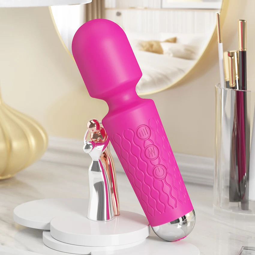 Powerful Dildos Vibrator Dual Motor Silicone Large Size Wand G-Spot Massager Sex Toy For Couple Clitoris Stimulator for Adults