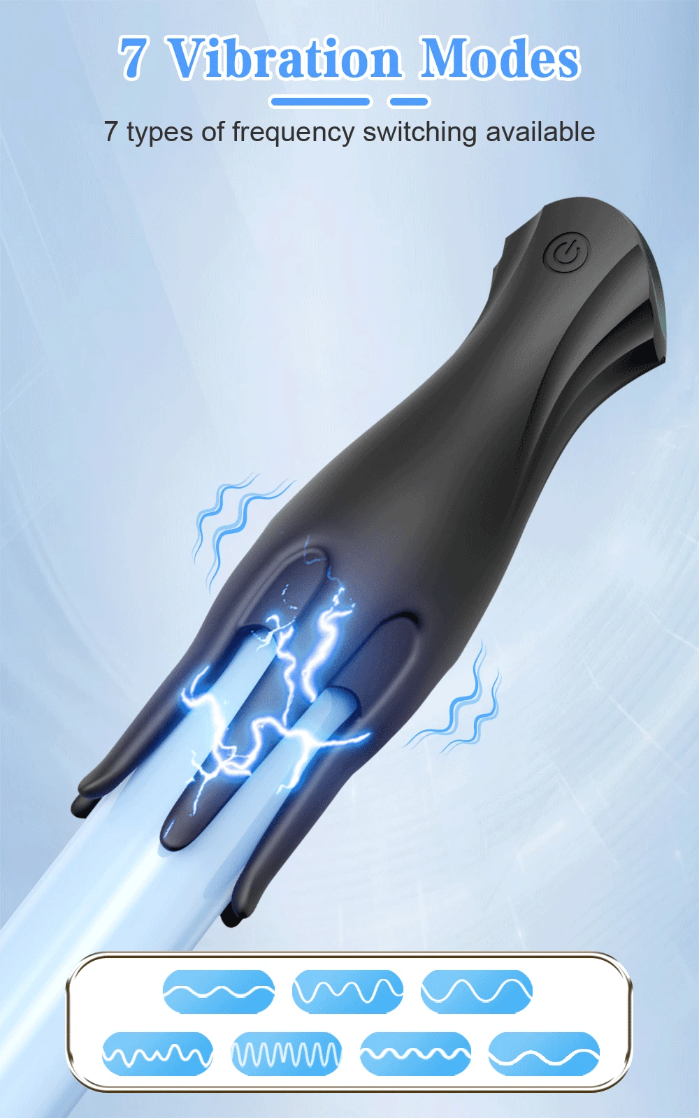 Vibrating Male Masturbator Glans Vibrator Electric Penis Massager Delay Trainer Exerciser Vibrations Stimulator Adult Sex Toy 18