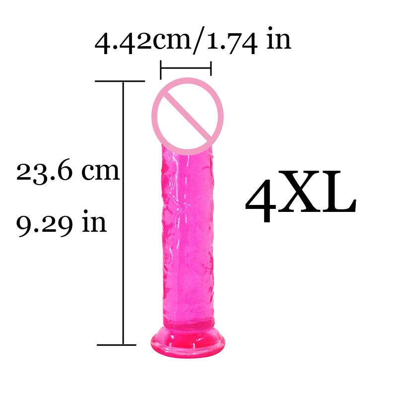 New Realistic Dildos Erotic Jelly Dildo Artificial Penis G-spot Simulation Large penis Anus Anal plug Female penis masturbation