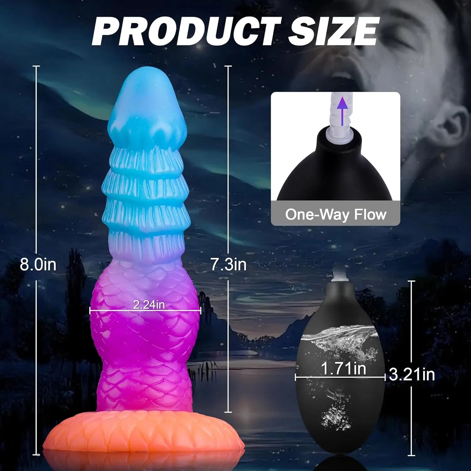 New Inflatable Animal Dildo - P Spot Stimulator Wearable Anal Plug Soft Fake Penis Buttplug Sex Toys For Women Men 18+