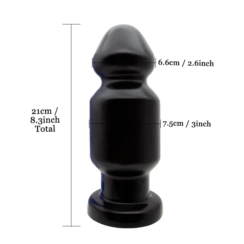 Giant Anal Dilator Pull Bead Black Dildo Male Prostate Stimulation Female Masturbation Vaginal and Anal Sex Toy Store