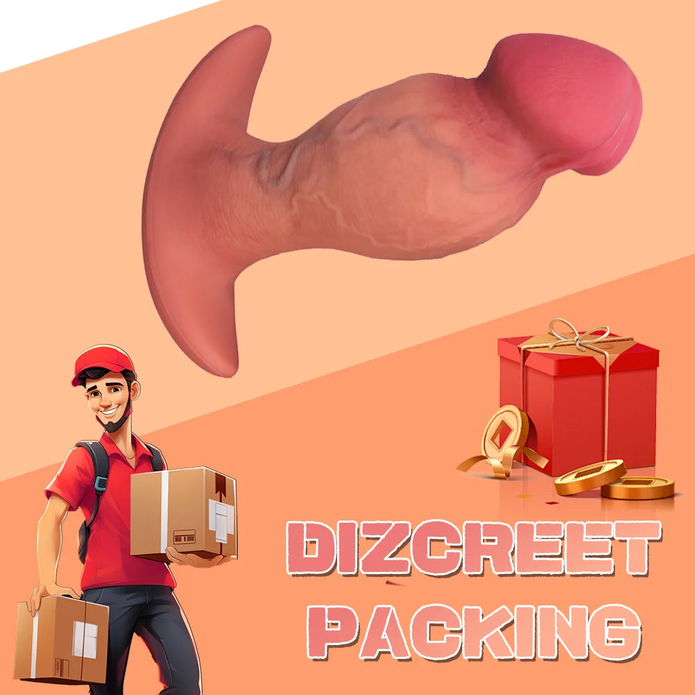 Realistic Dildo With Anchor Shape Base Buttplugs Women Cunt Plug Erotic Gadgets Pleasure Anal Plug Sex Toy For Women Gay Erotic
