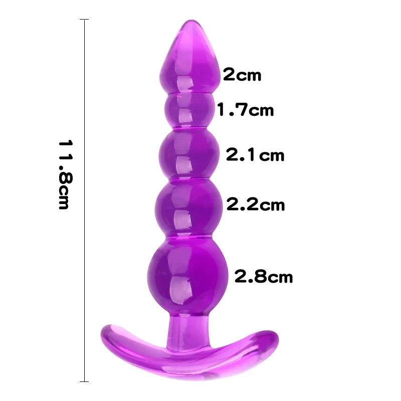 Anal Plugs Anal Beads Dildo Butt Soft Silicone Plug Prostate Massage Unisex Sexy Stopper Adult Sex Toy for Men Women Adult Games