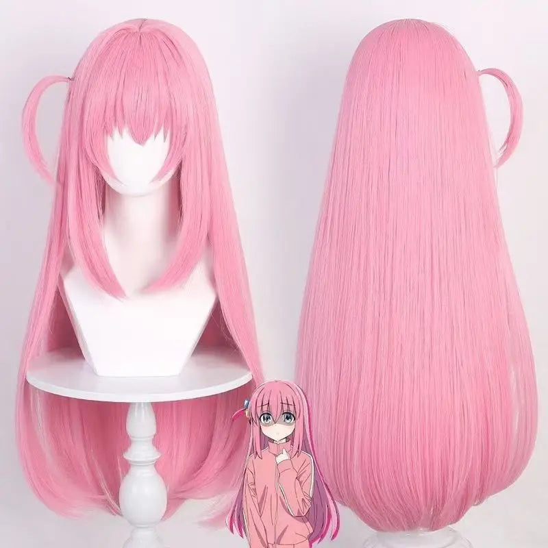 Gotou Hitori Cosplay Bocchi The Rock Gotou Hitori Cosplay Costume JK Uniform Pink Jacket Skirt Wig Suit Halloween Anime Cosplay