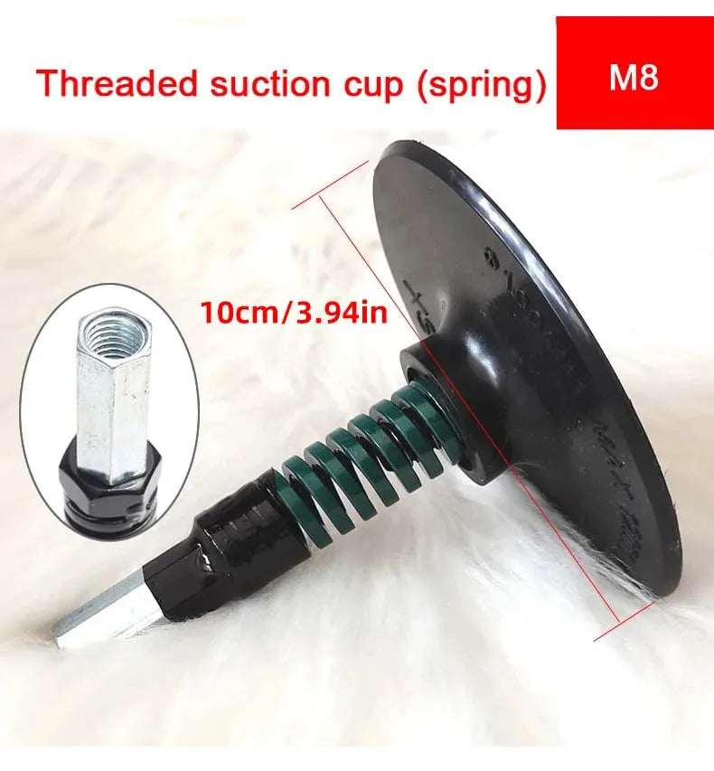 Black Suction Cup Adapter Telescopic Linear Actuator Suction Cup M6 M8 M10 3XLR Connector Reciprocating Device Attachments Parts