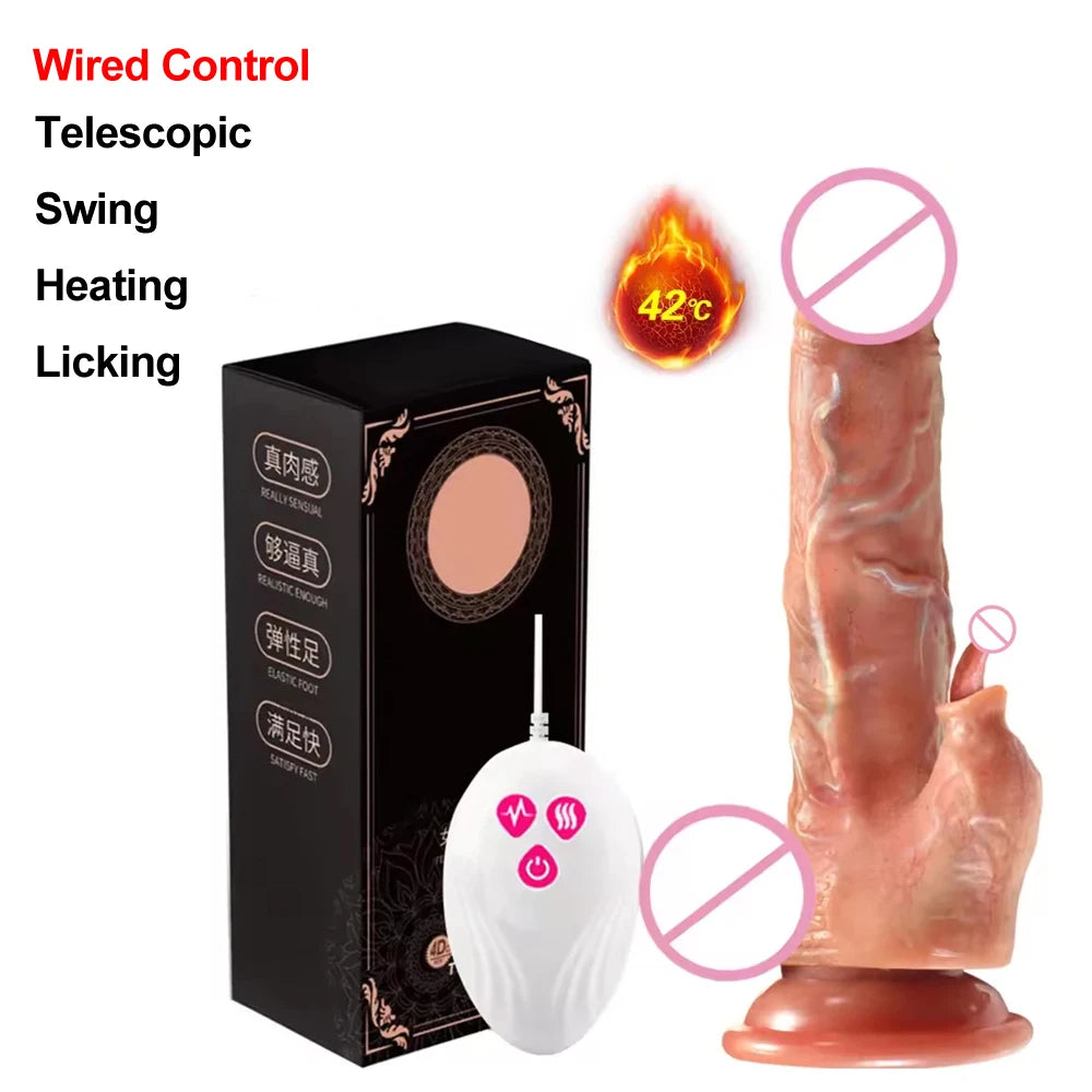Male Penis Realistic Dildo Rotating Vibrating Man Cock Thrusting Sexy Shopping Penis Vibrator Adult Erotic Sexy Toy for Women