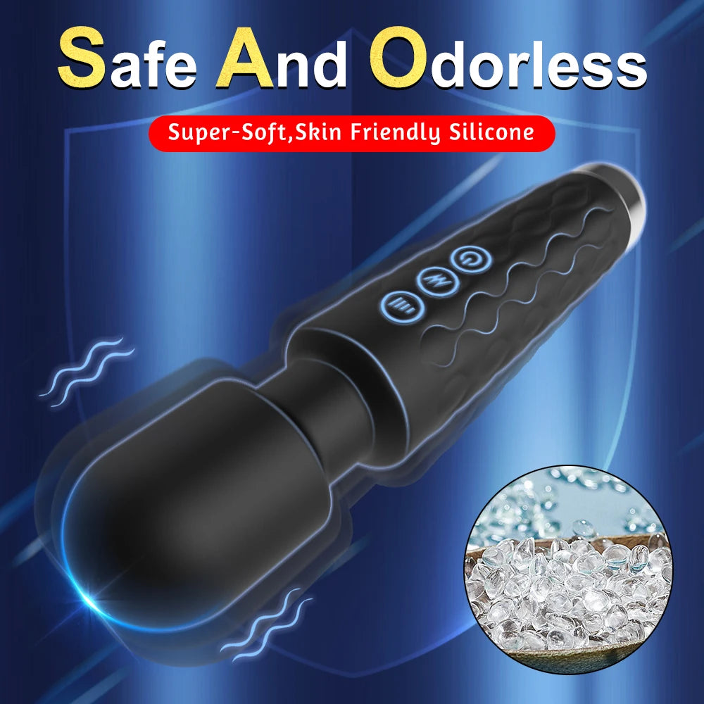 Powerful Magic Wand Vibrators Massager Clitoris G-Spot Stimulator Female Masturbator Dildo Erotic Sexy Toys or Women Adults 18