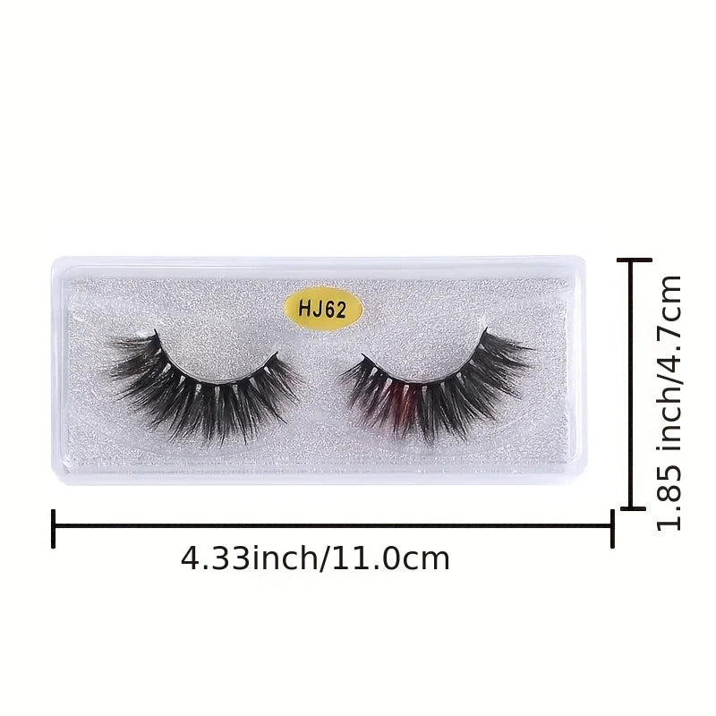 20 Pairs 3d False Lashes Bulk Natural Thick Fluffy False Eyelashes Makeup Fake Eyelashes Pack