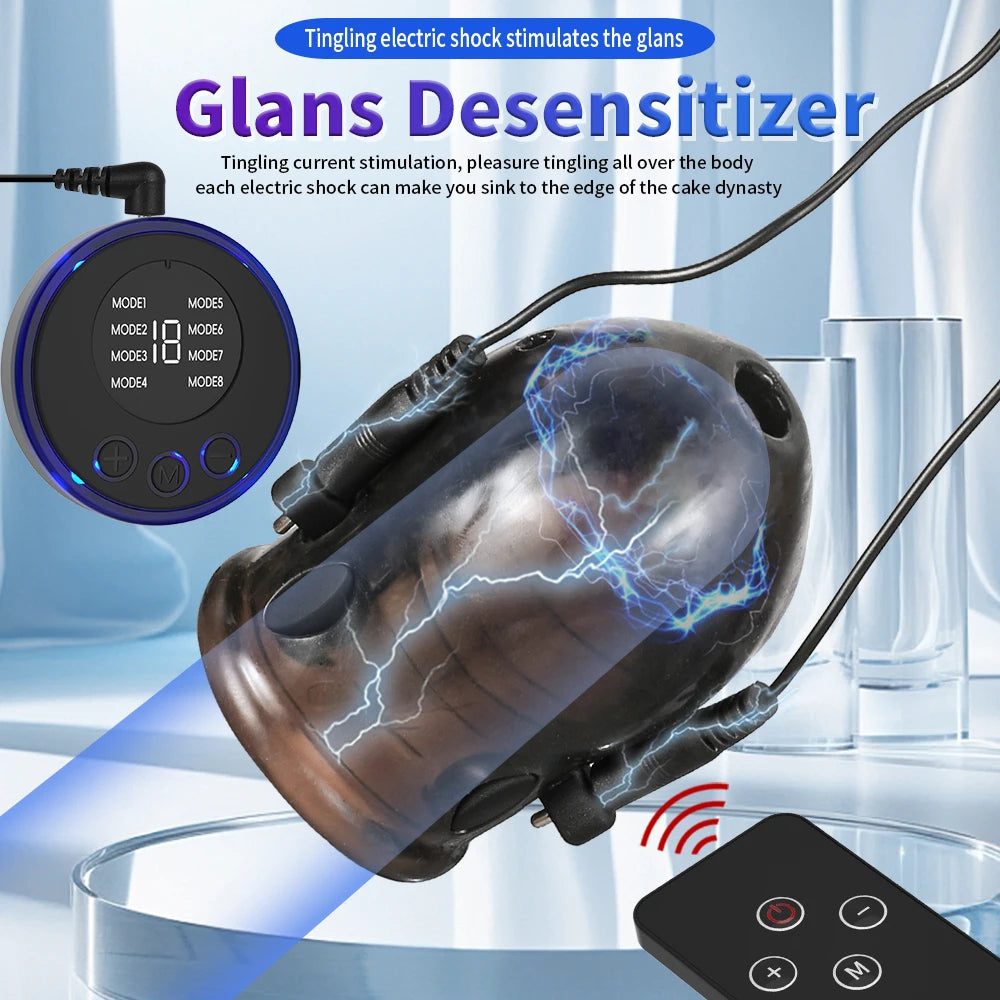 Glans Vibrator Penis Enlargerment Trainer Vibrator Masturbators for Men 10 Speeds Glans Stimulater Massager Adult Sex Toys