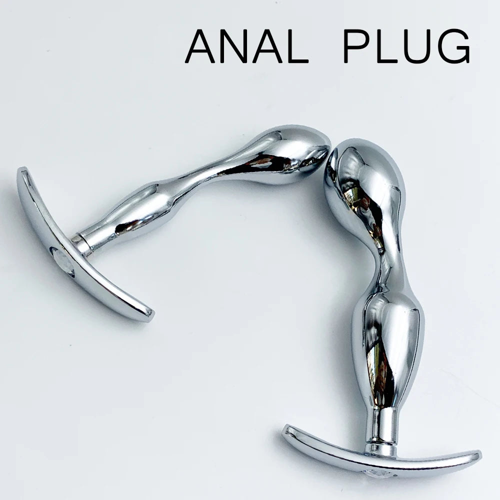 Metal Anchor Base Anal Plug Anchor Base Outdoor Butt Plug Dildos Vaginal Plug Anal Expansion Couple Masturbating Adult Sex Toys