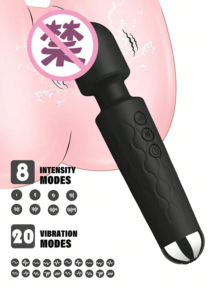 Sexy Vibrators Clitoral Vibrator With 8 Modes Vibration Strength And 20 Modes Vibration Frequency, Powerfu Personal Massager Wan