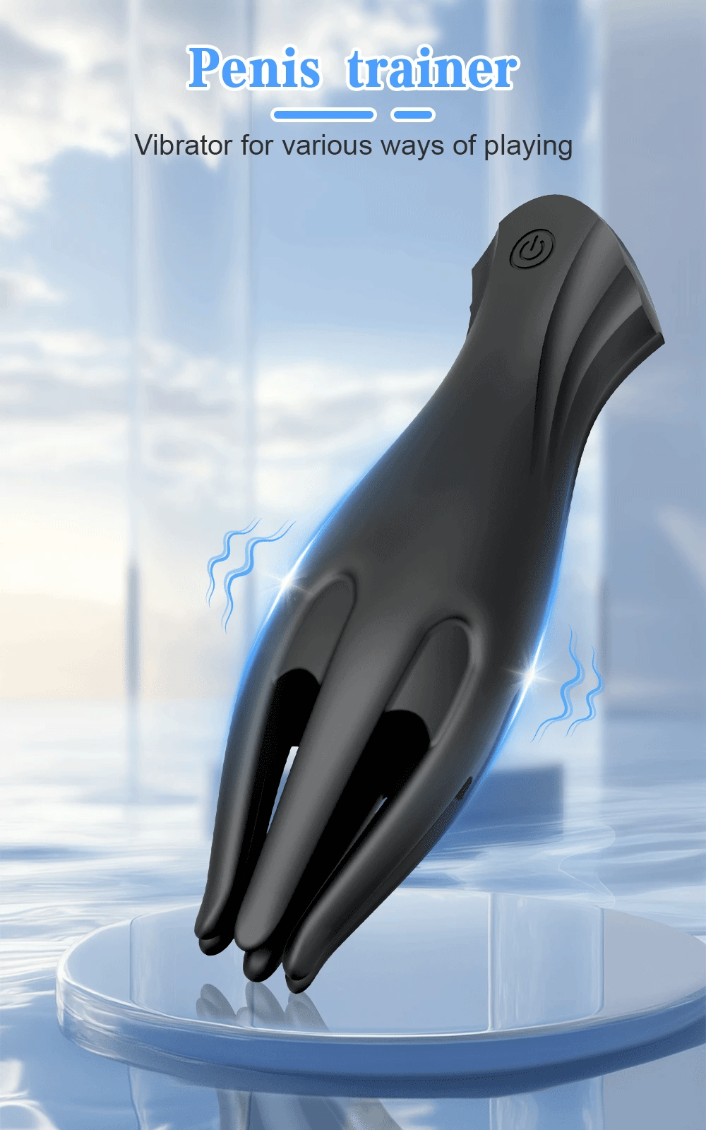 Vibrating Male Masturbator Glans Vibrator Electric Penis Massager Delay Trainer Exerciser Vibrations Stimulator Adult Sex Toy 18