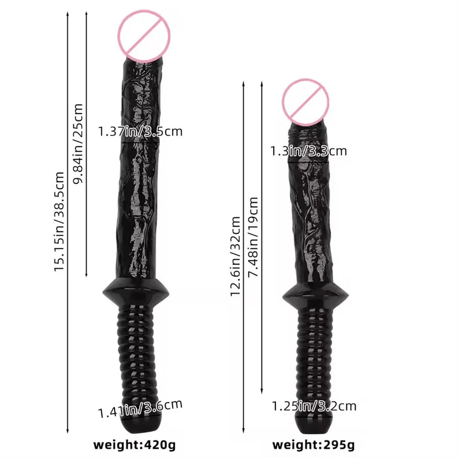 Handheld Sticks Anal Plug Male Female Backyard Anal Sex Expansion Extra Long Dildo Vaginal Anal Masturbation Sex Toy