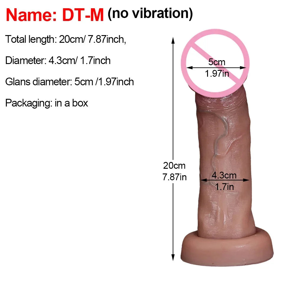 Big Glans Realistic Soft Dildo Cheap Small Penis Silicone Suction Cup Vibrator Dick Anal Butt Sex Toys Men Women Gay Huge Cock