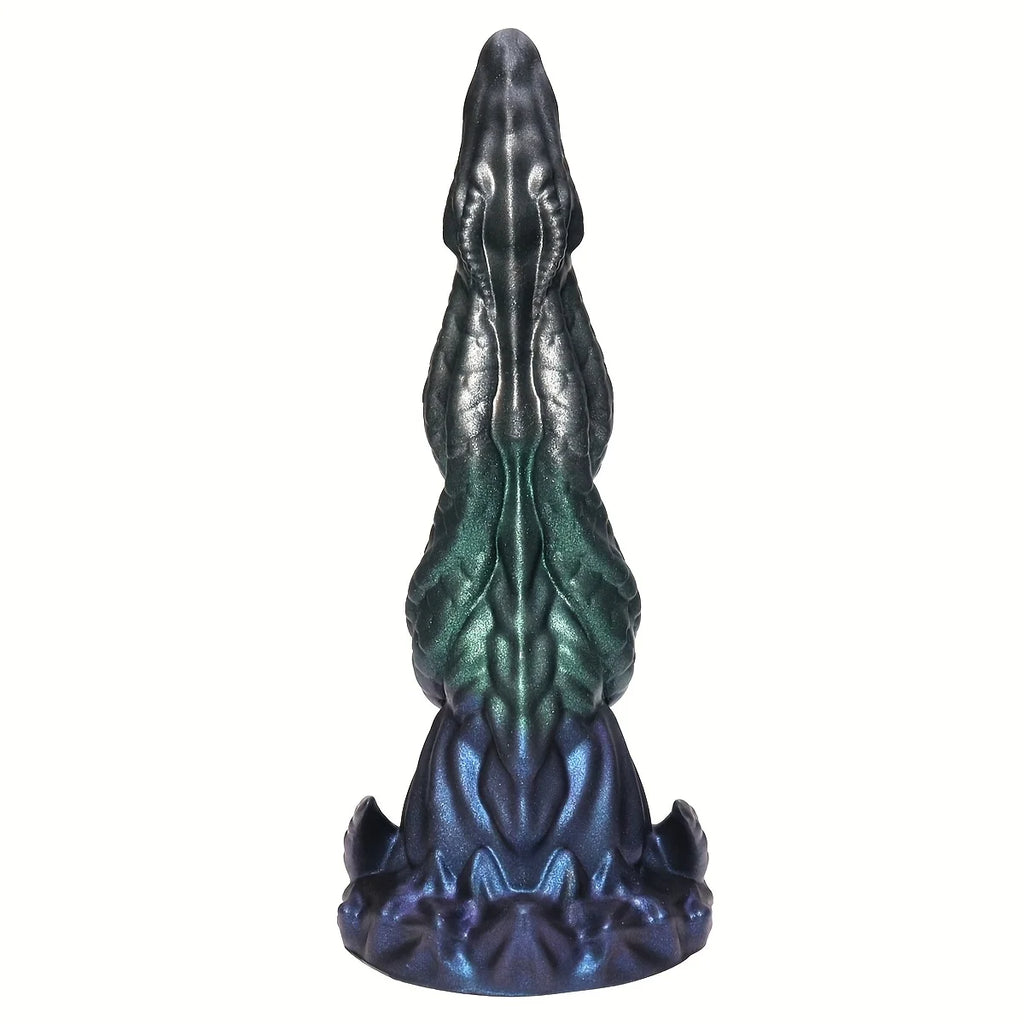Liquid Silicone Realistic Dragon Monster Anal Plug Anal Expander Dildo, Irregular Penis For Vaginal G-Spot Anal Play SM