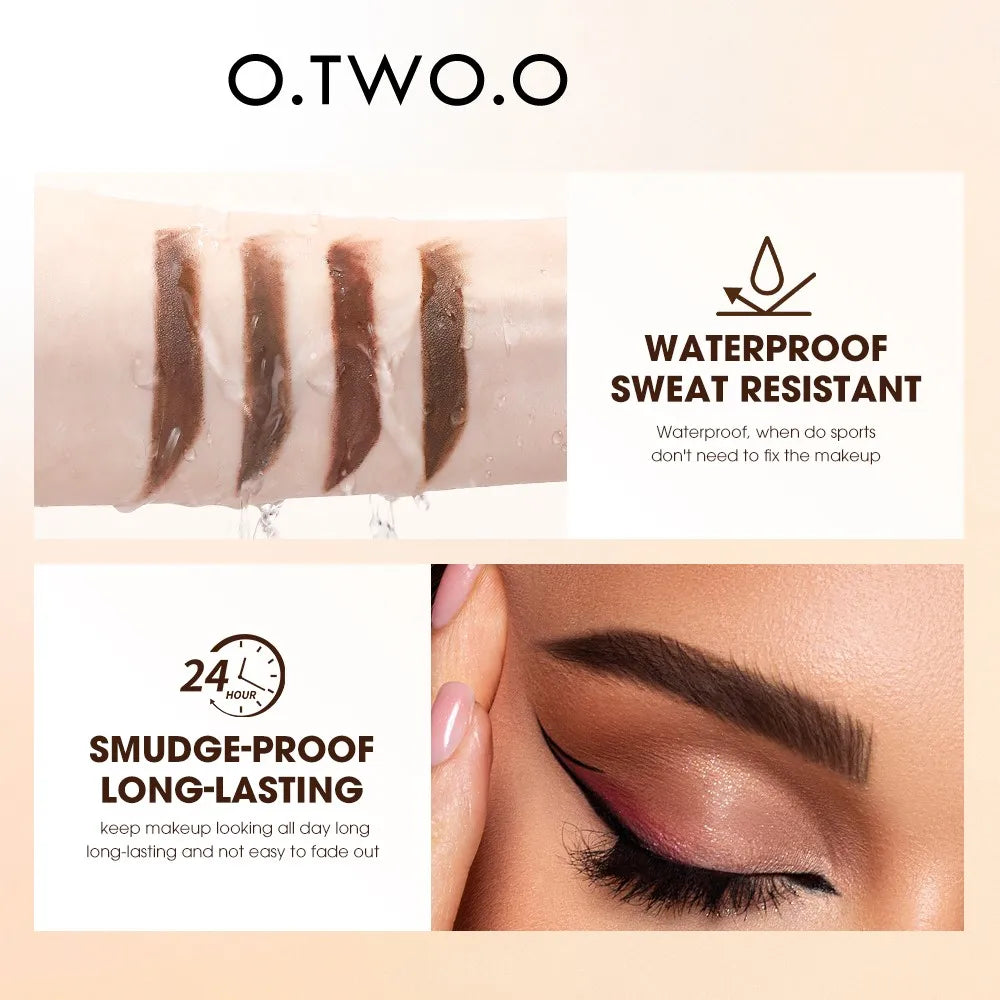 O.TWO.O Eyebrow Pomade Brow Natural Waterproof Creamy Texture Highly Tint Eyebrow Gel Double Use For Eyeliner Beauty Makeup