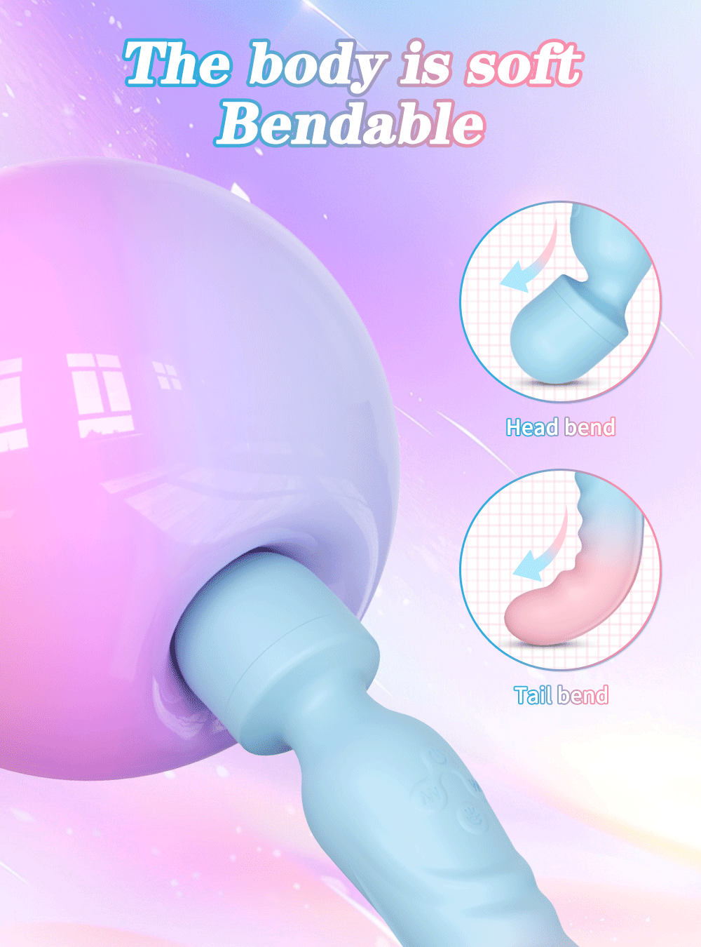 3 IN 1 Mode Dildos Vibrator AV Sex Machine Magic Wand Clitoris G Spot Stimulator Female Vagina Massager Woman Adults Sex Toy 18+