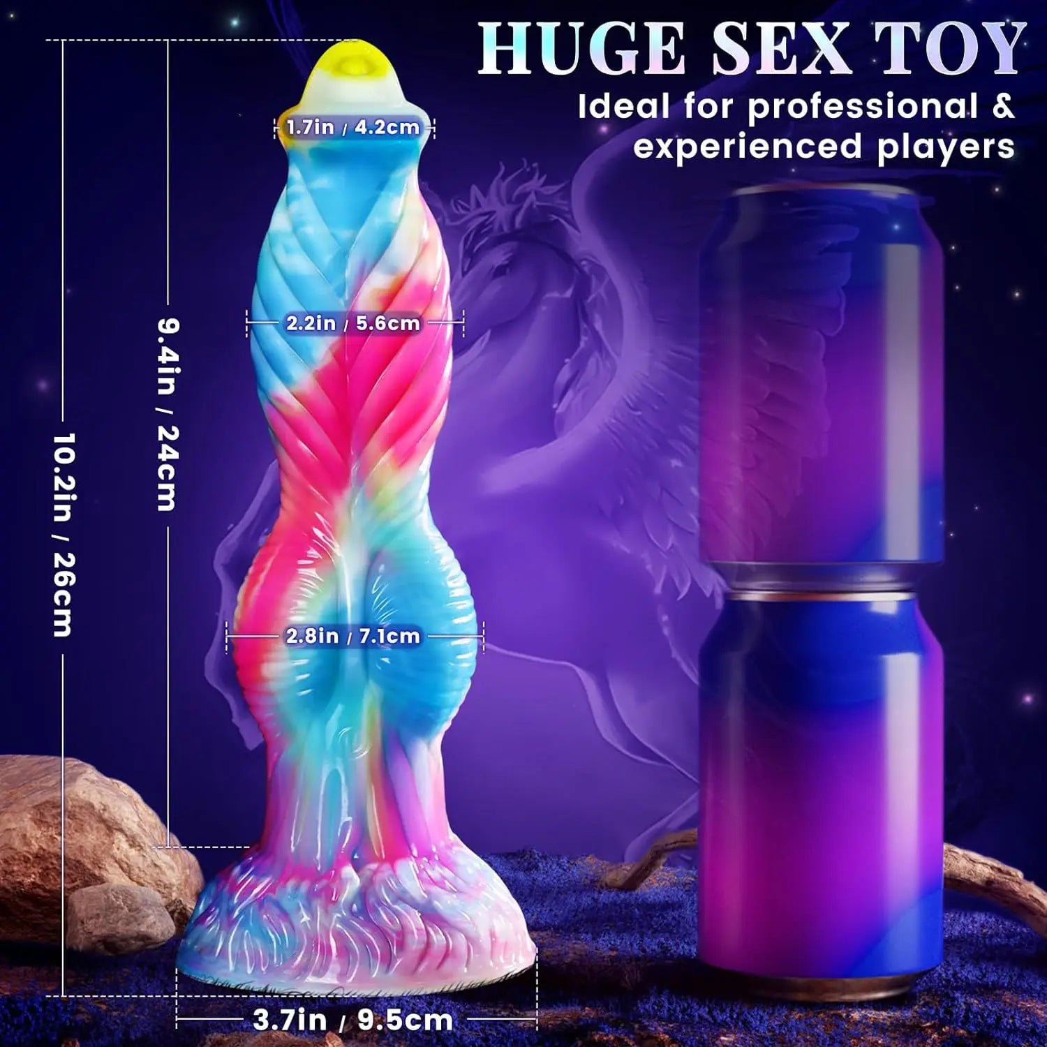 Thrusting Dragon Dildo Vibrator Sex Toys 10" 4IN1 Monster Remote Control Thick Dildo Suction Cup Dildo Anal Toys Adult Product