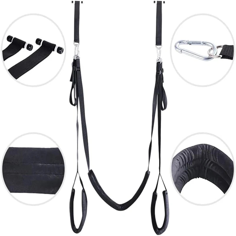 Indoor Sex Swing Bondage Restraint BDSM Hanging Sex toys for Women Adjustable Strap Open Legs Spreader Couple Sex Flirting