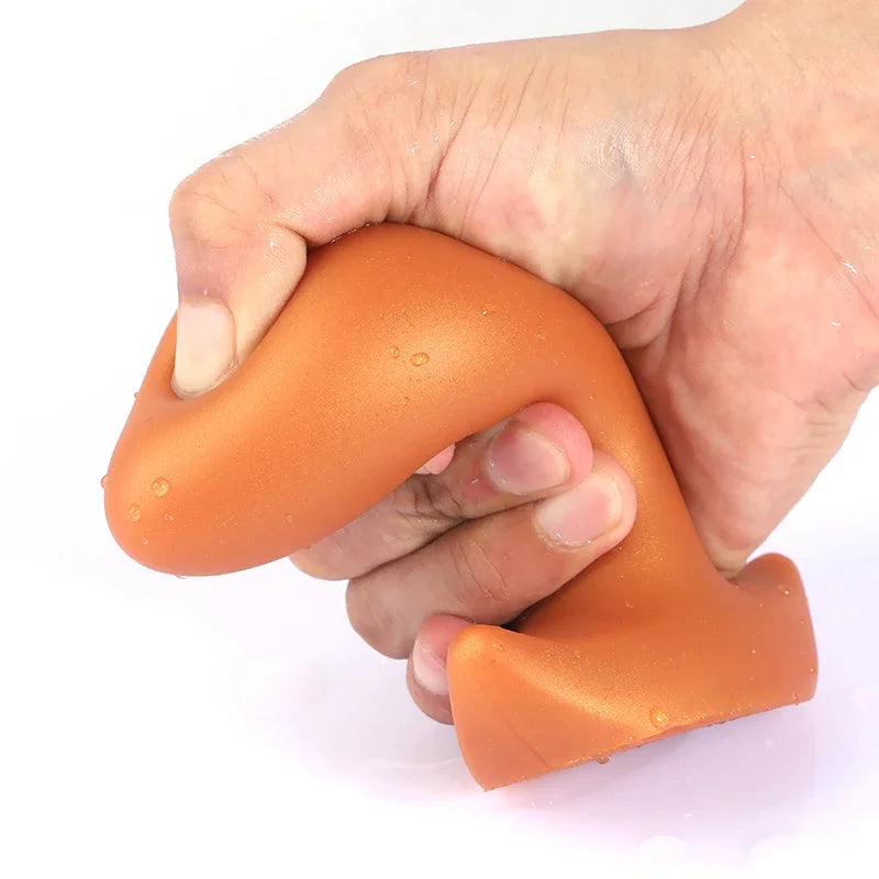Dog Eggs Model Dildo Golden Black Pattern Super Huge Orgasm Smooth Unisex Vagina Anus Expansion Big Plug Massage Prostate Toys