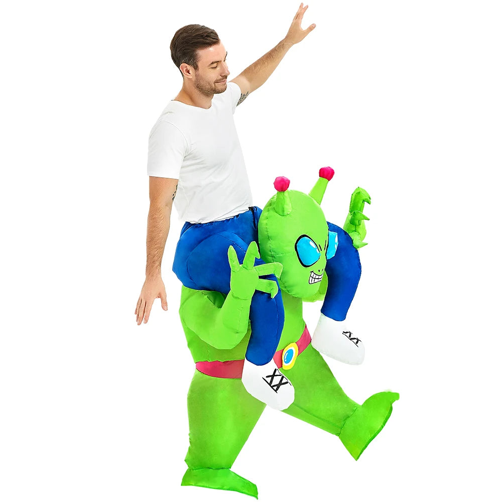 New Alien Inflatable Costume Anime Suits Dress Mascot Purim Halloween Christmas Party Cosplay Costumes for Kids Adult