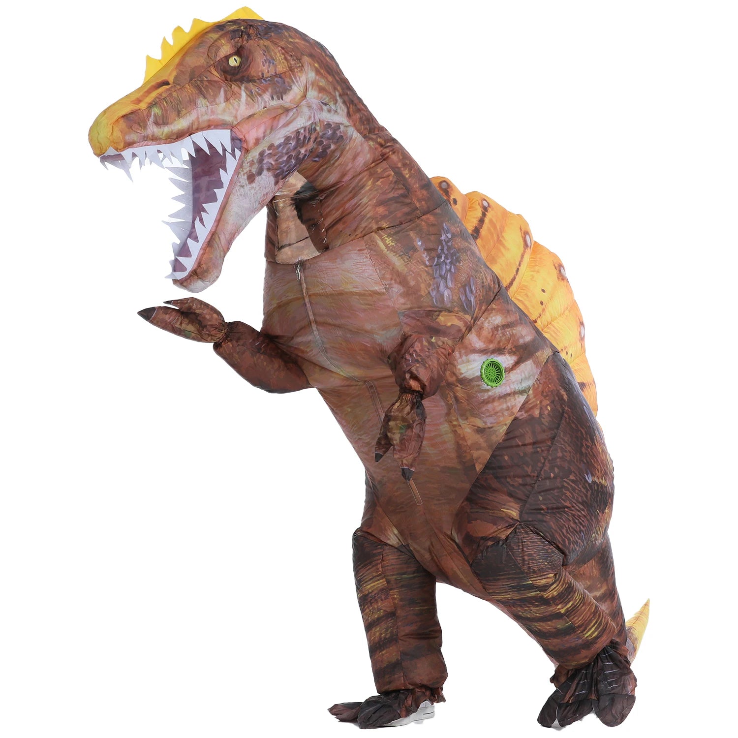 Inflatable Dinosaur Costume Blow Up Dino Spinosaurus Costumes for Adults Fancy Dinosaur Party Halloween Cosplay Costume