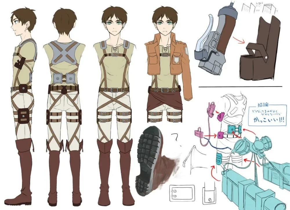 Attack on Titan Cosplay Shingeki no Kyojin Mikasa Ackerman Cosplay Costume Jacket Shawl Belt Suit Leather Shorts Full Sets
