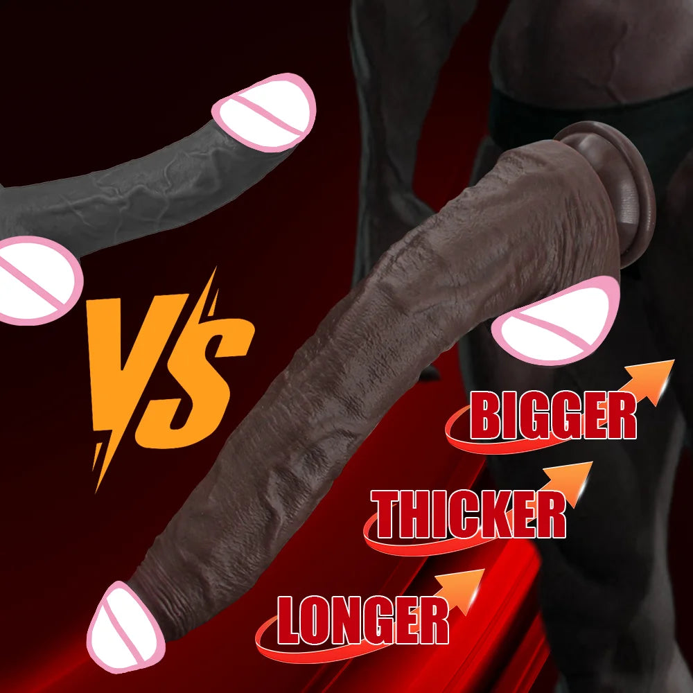 Super Long Dildo Realistic Dildos Flexible Soft Silicone Big Dick With Suction Cup Huge Penis Anal Sex Toys For Woman Men Adults