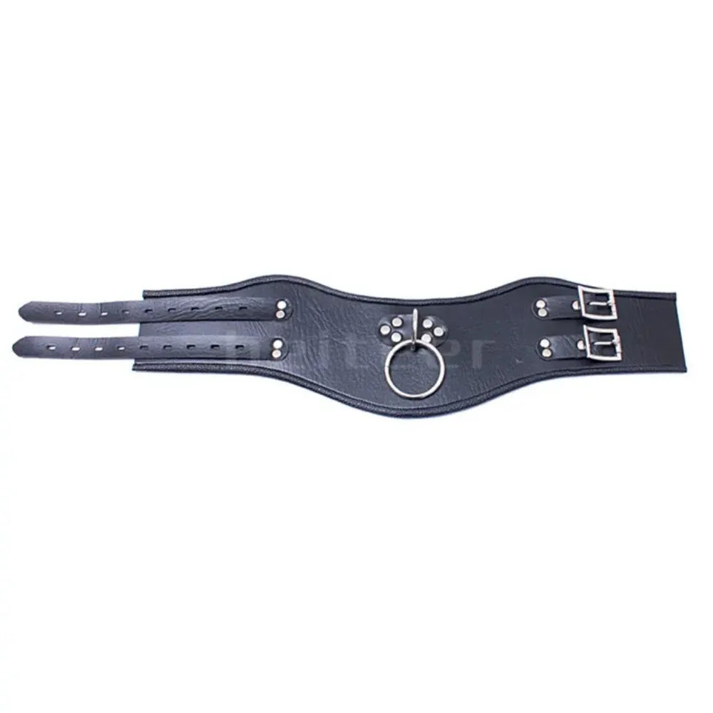 Erotic Black Soft Sponge Padded Inside Leather Chastity Posture Neck Collar For Bdsm Choker Bondage Couples Harness Sex Products