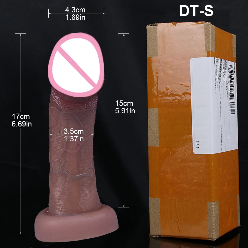 New Realistic Big Glans Dildo Soft Long Penis Huge Adult Dick Suction Cup Anal Sex Toys For Women Vagina G-Spot Orgasm Stimulate