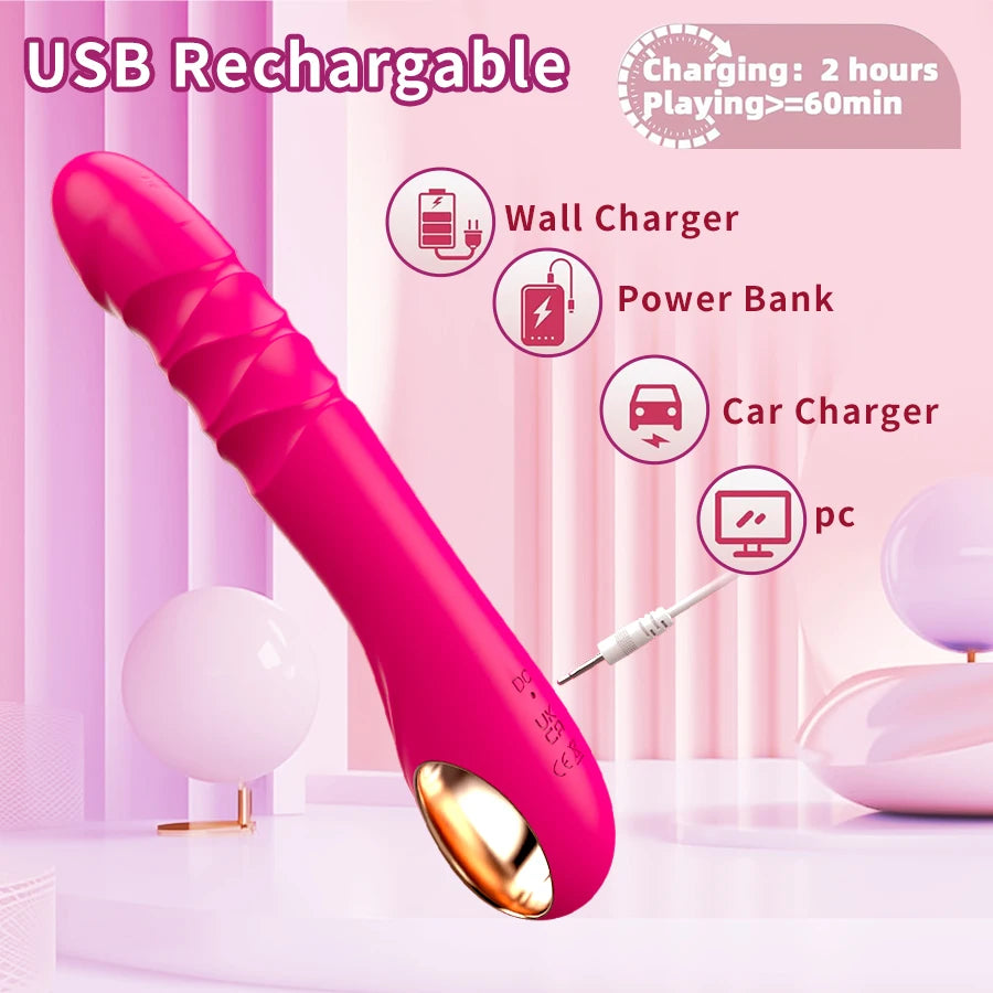 G-spot Vibrators Push-In Dildos Clitoral Stimulators Sex Toys Dildo Vibrators 10 Vibration Modes Adult Sex Toys Ladies & Couples