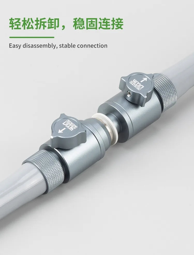 Aquarium inlet and outlet quick plug water pipe ball valve connection regulator fish tank filter accessories equipment