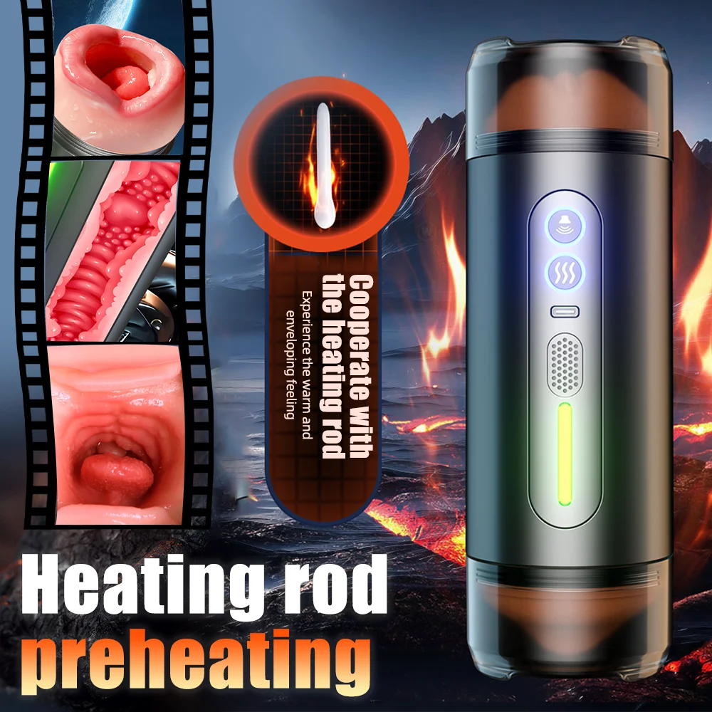 Sex Toys Automatic Male Masturbator Cup Intelligent Voice Blowjob Vaginal Penetration Pocket Pussy Toys for Couples Intimate