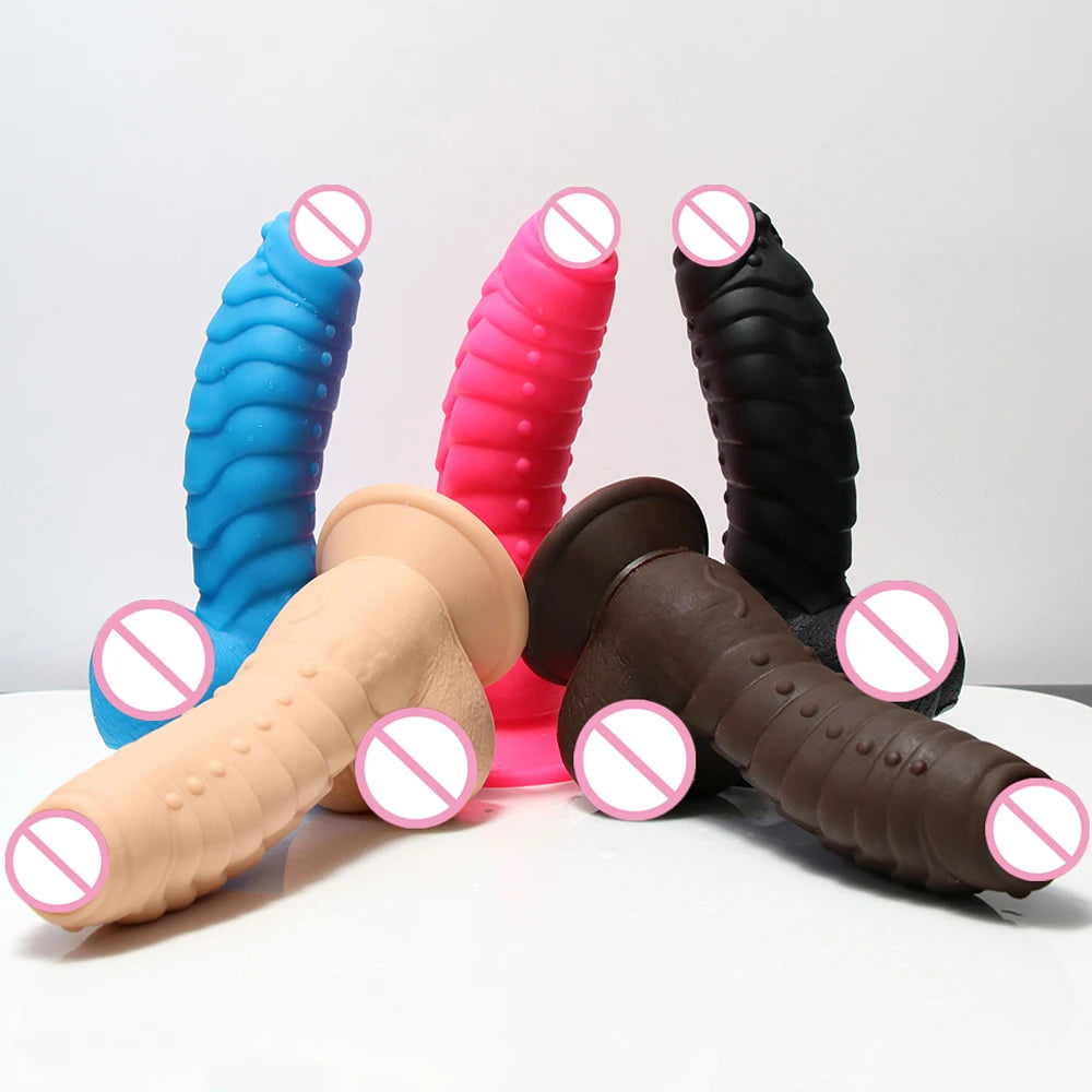 XXL Thrust Dildo Six Styles Dinosaur Scales Penis Big Suction Cup Female Adult Anal Sex Toys Huge Dick Strapon Women Masturbator