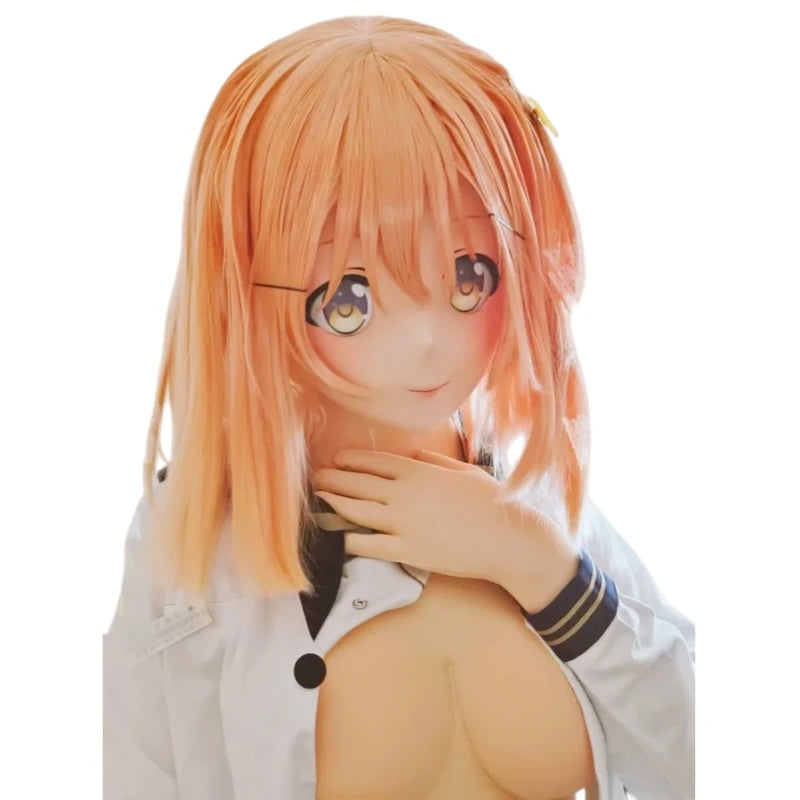 (MW) Crosssdres Flesh Zentai Suit For Kigurum Second Skin Unisex Fetish Suit With Cleavage Line Breast Shap With Inside Pocket