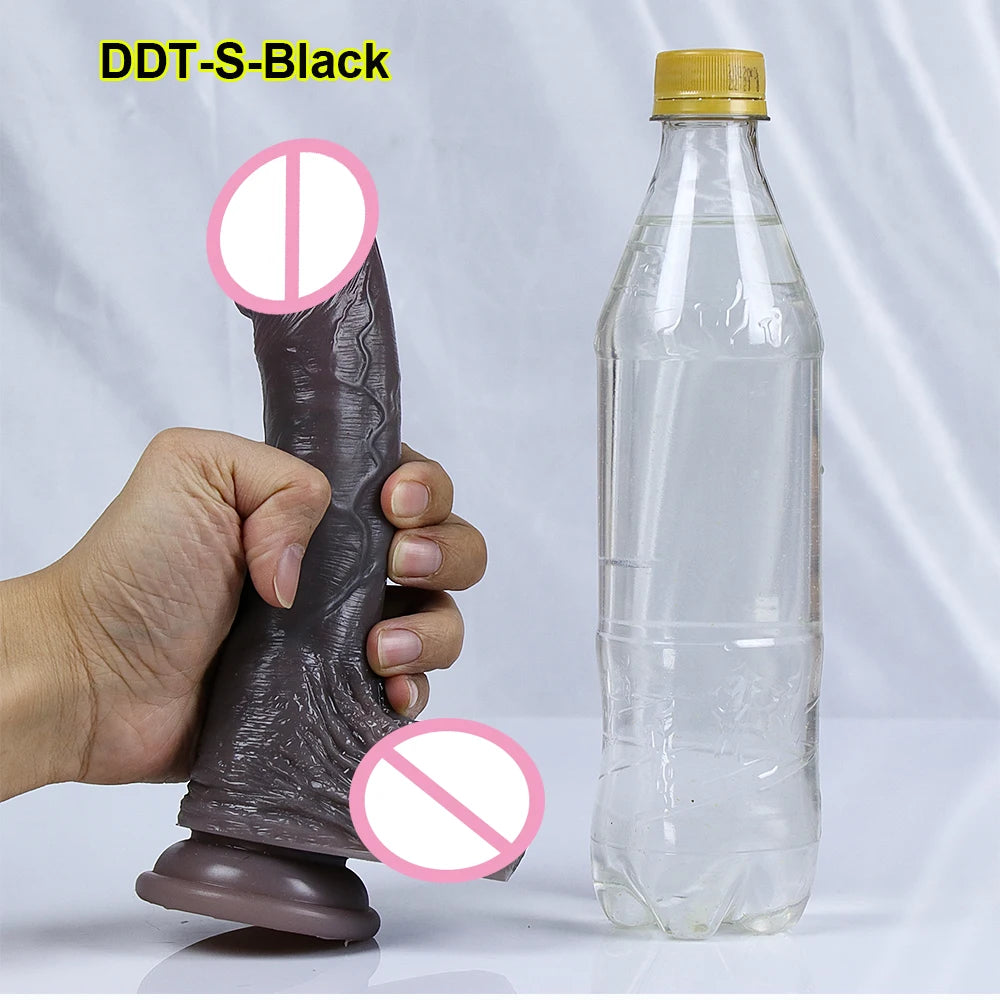 Huge Realistic Dildos for Women Real Skin Testicles Dildo Anal Vaginal Stimulation Strapon Big Glans Penis Sex Toys for Woman
