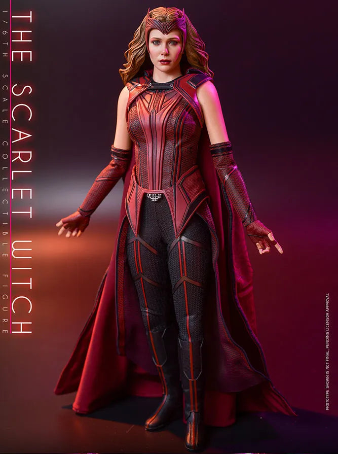 P-Jsmen Female Wanda Maximoff Cosplay Costume Scarlet Witch Headwear Cloak and Pants Full Set Outfit Halloween Accessories Props