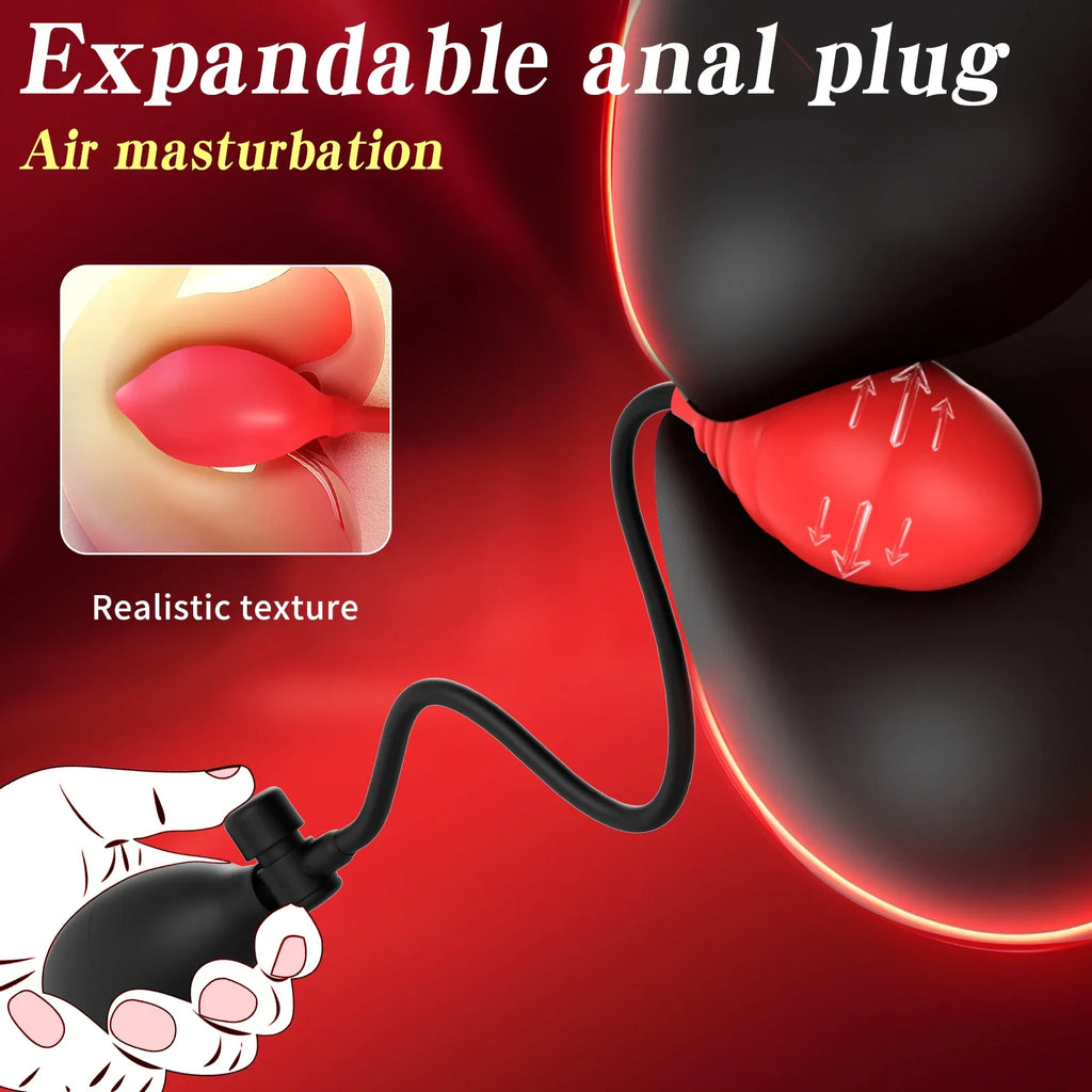 Inflatable anal plug: adult female vaginal and anal dilators, prostate massagers, giant beads, inflation tools, new anal toys