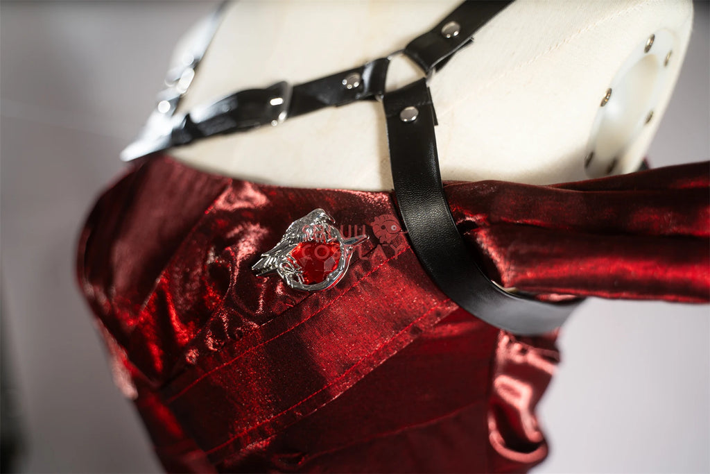 SBluuCosplay Enchanting Veil Heroine Cosplay Costume Game Love and Deepspace R-Quality Women Red Dress Qinche Sylus