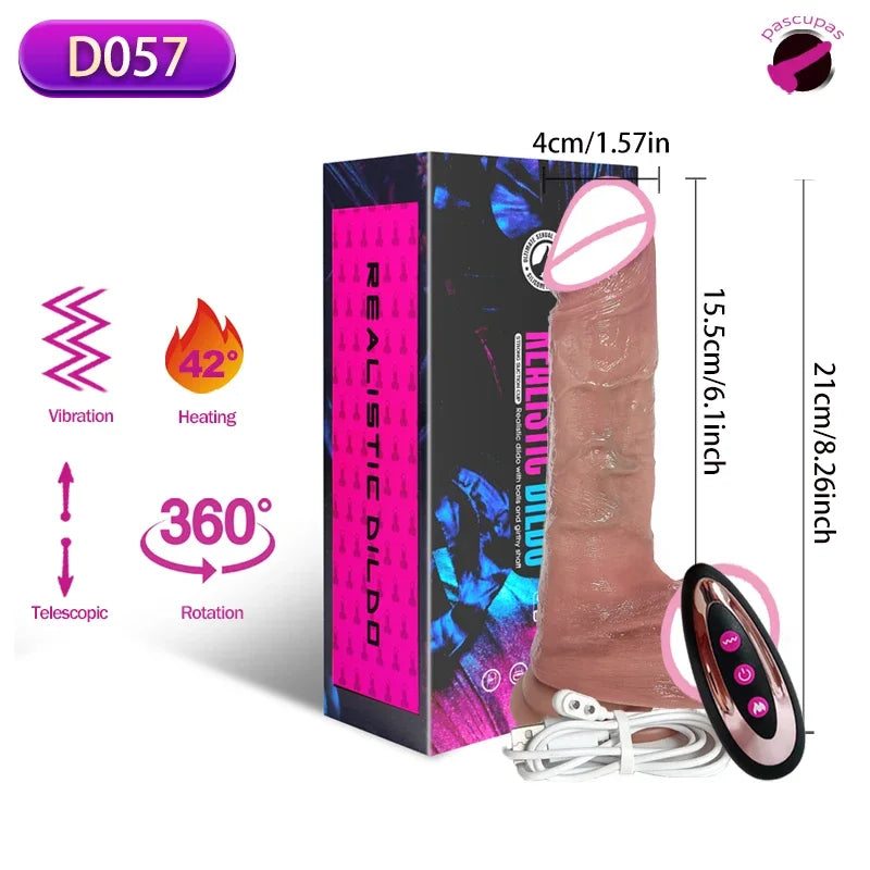Vibrator for Women Sextoy Heating Dildo Penis Vibrators Female Masturbators Big Telescopic Swing Erotic Toy Sex Toys for womans