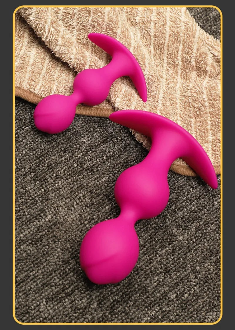 Ball-shaped Anal Plugs, Available Both Men Women When Worn Outside, Steel Ball Pullable Anal Plugs, Sex Products  Sex Toys