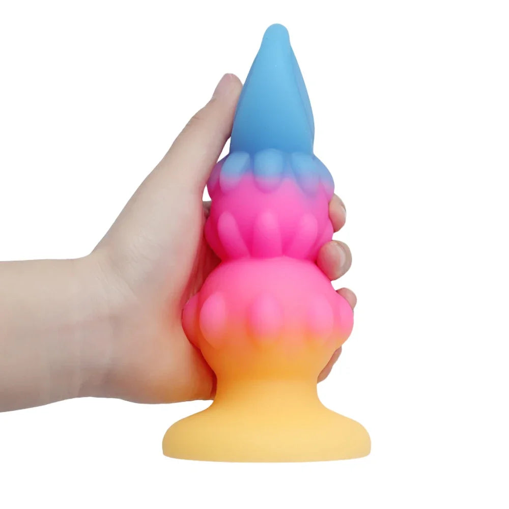 Huge Dragon Monster Dildo Penis Anal Plug Colorful Sex Toy Adult G/P Spot Stimulator Vaginal/Anus Massage Butt for Women Men