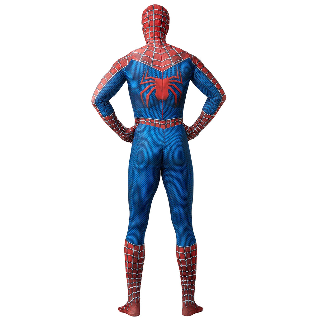 Spiderman Costume Adults Tony Venom Costume  Detachable Mask Stretchable Suit Deluxe Superhero Costume Halloween Costume For Men