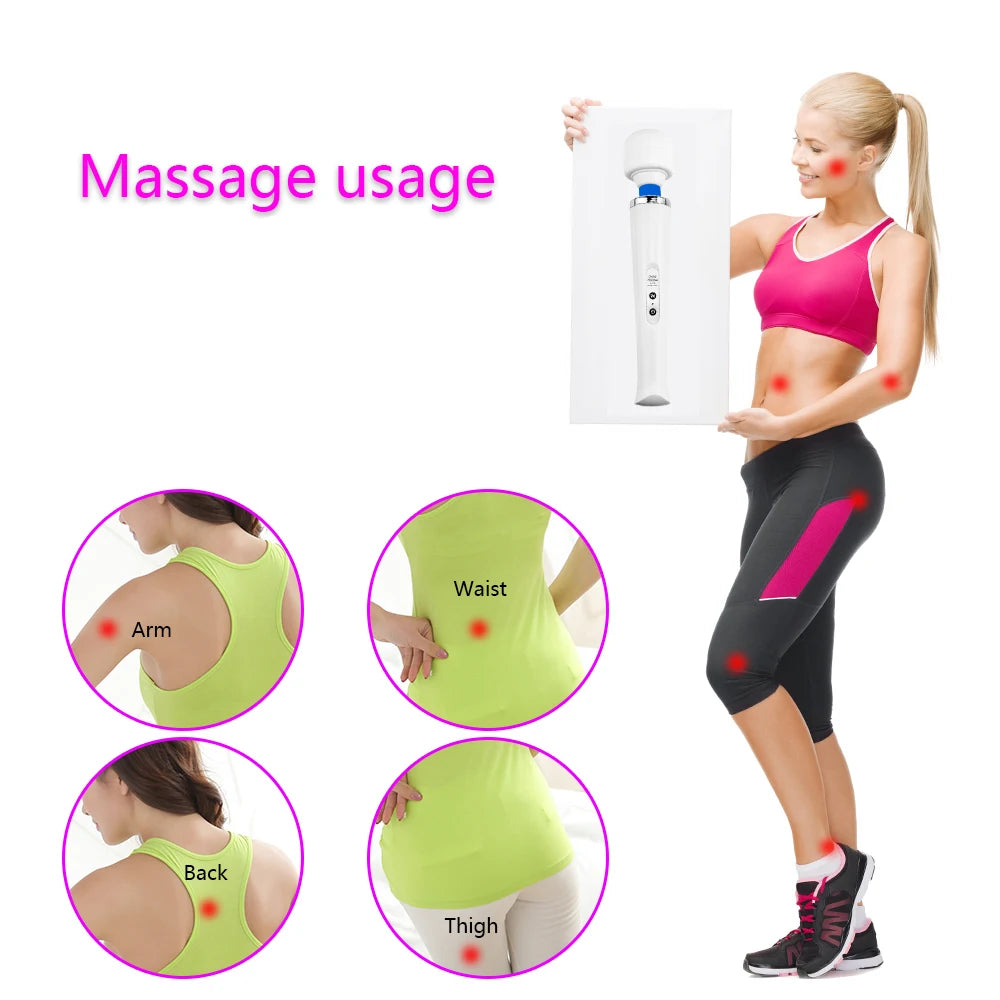 Erotic Toy 10 Speeds Big Size AV Rod Stick Vibrator Powerful Body Massager Sexy Sex Toys for Women Clit Stimulator Magic Wand