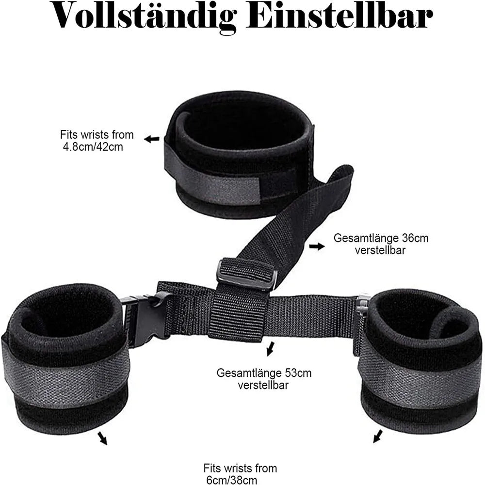 BDSM Bondage Set Adult Game Restraint Handcuff Neck Collar Wrist Mouth Gag Strap Fetish Slave Erotic Chastity Sex Toys for Woman