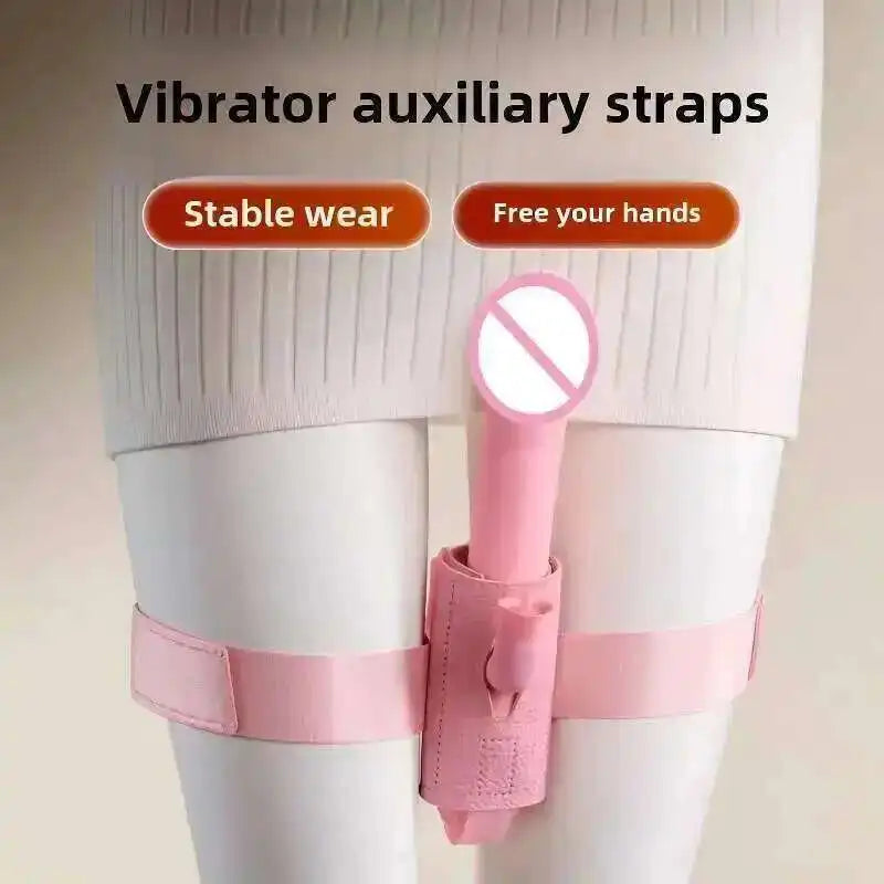 Women Sex Bondage Toys Leather Orgasm Belt For Magic Wand Secure Female Massage Chastity Harness Leg Strap Juguetes Sexuales