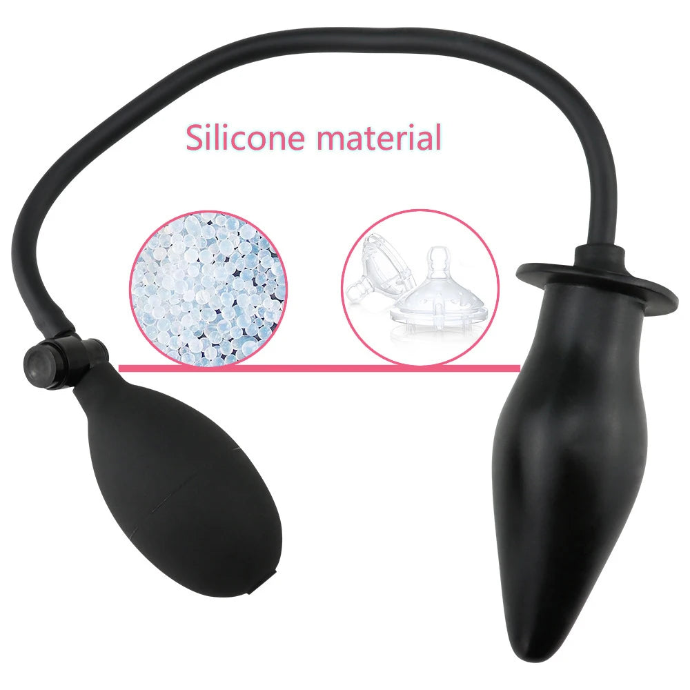 Inflatable Dildo Vagina Anus Dilator Expandable Butt Plugs Bdsm Adult Game Sex Toy for Women Men Gay Anal Plug Prostate Massager